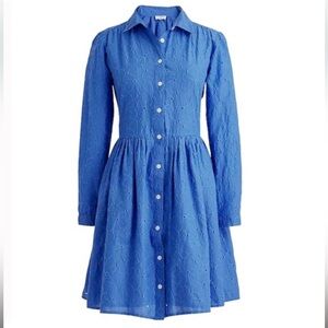 NWT J. Crew Factory Eyelet Shirtdress